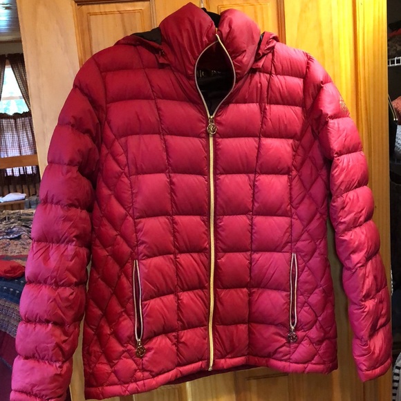 MICHAEL Michael Kors Jackets & Blazers - MICHAEL KORS red downfill packable coat